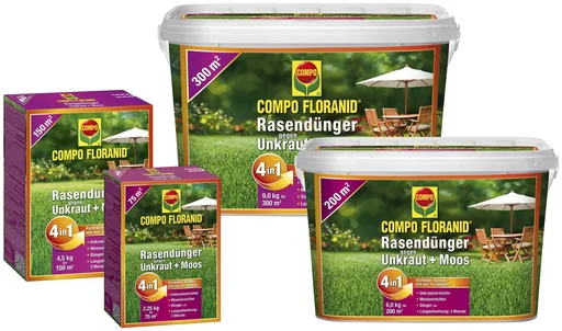 "Floranid 4-in-1 lawn fertilizer, against weeds and moss - 6 kg image"
