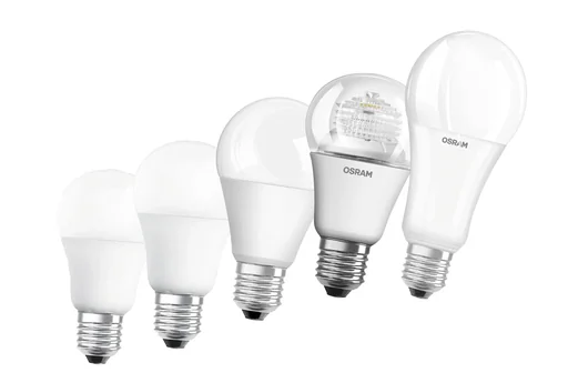 "LED Superstar Classic A75 lamp with 10.5 watts, E27, matt, warm white, dimmable image"