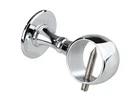 Cable carrier, chrome-plated, with screw holes including mounting material