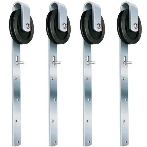 "Gate rollers with bracket, 60mm, 4 pieces image"