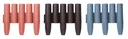 Bed edging PALISADE, terracotta - 10 pieces - 2.7 m