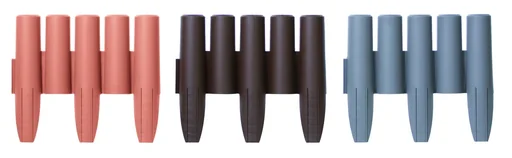 "Bed edging PALISADE, terracotta - 10 pieces - 2.7 m image"