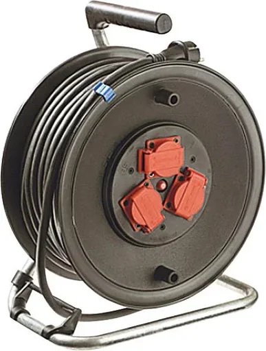 "Equipment cable drum 50 m rubber cable, 285 mm diameter image"