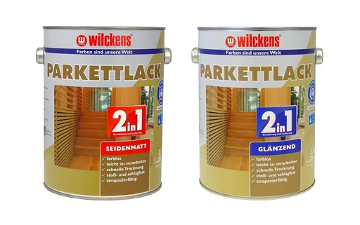 "Parquet varnish 2-in-1 satin matt colorless, 2500 ml image"