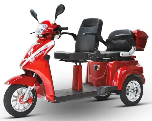 "Electric vehicle 503 Red 2-seater, 25 km/h with 30 Ah lithium battery image"
