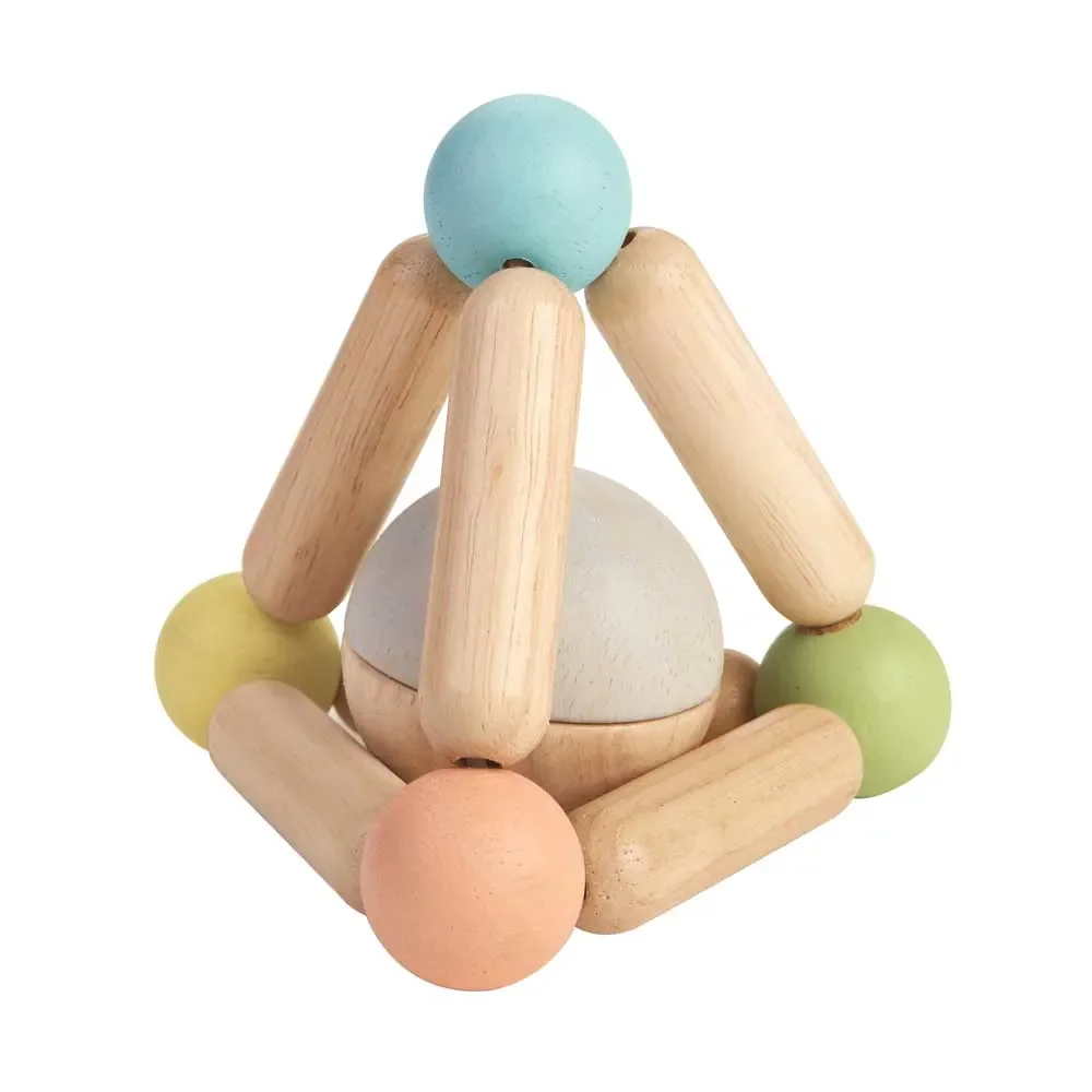 Plan Toys Baby Rassel gripping toys pyramid wood pastel