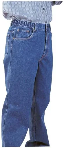 "Stretch waistband jeans, color blue, size 30 image"