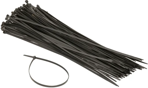 "Cable tie set, length 37 cm - 4.8 mm, contents 100 pieces image"