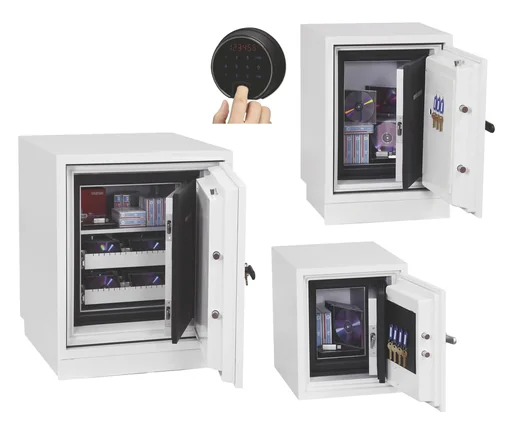 "Data protection safe Datacare external dimensions 420 x 350 x 430 mm, with fingerprint lock image"