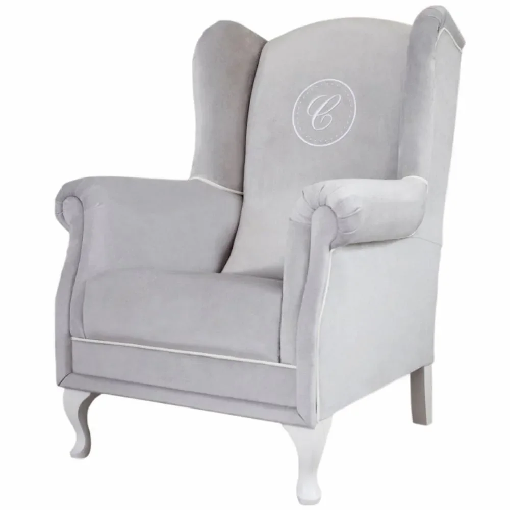 "Caramella upholstery chair / Nursing Chair with emblem gray image"