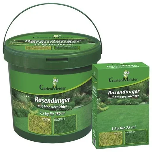 "Lawn fertilizer with moss killer, 3 kg for approx. 75 m² image"