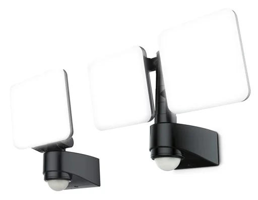 "LED security wall spotlight 20 watts, with motion detector image"