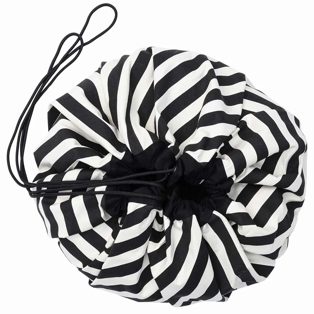 "Play & Go game bag print strip black image"