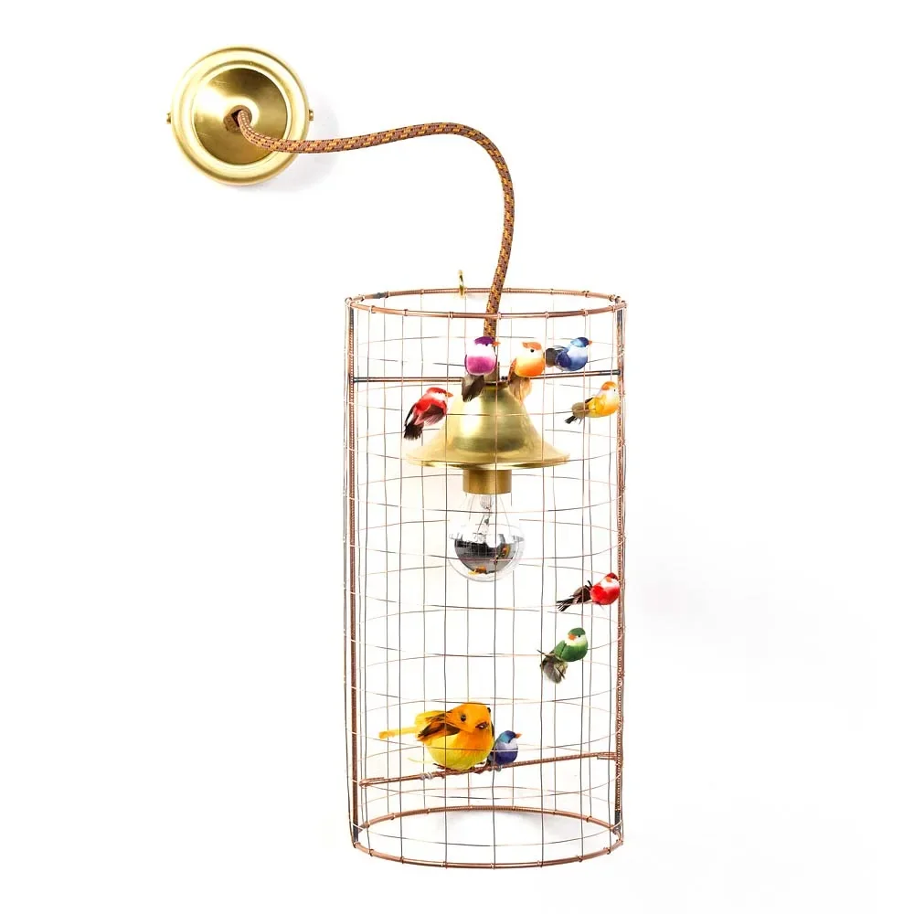 Challières wall lamp bird Voliere