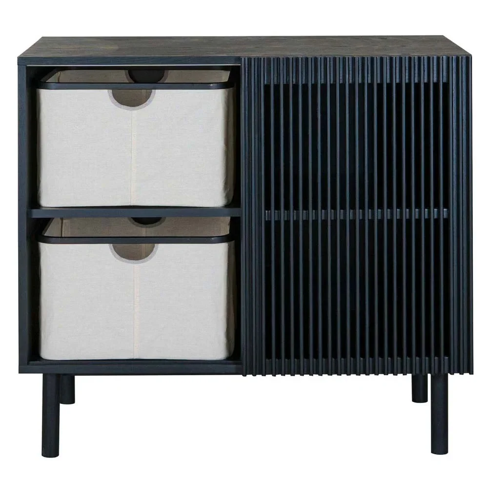 "Quax Hai no Ki Chest of drawers ash black image"