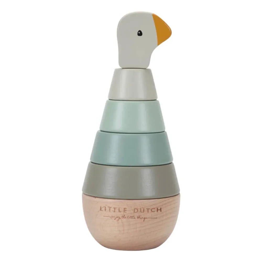 "Little Dutch stacked tower "Little Goose" wood FSC image"