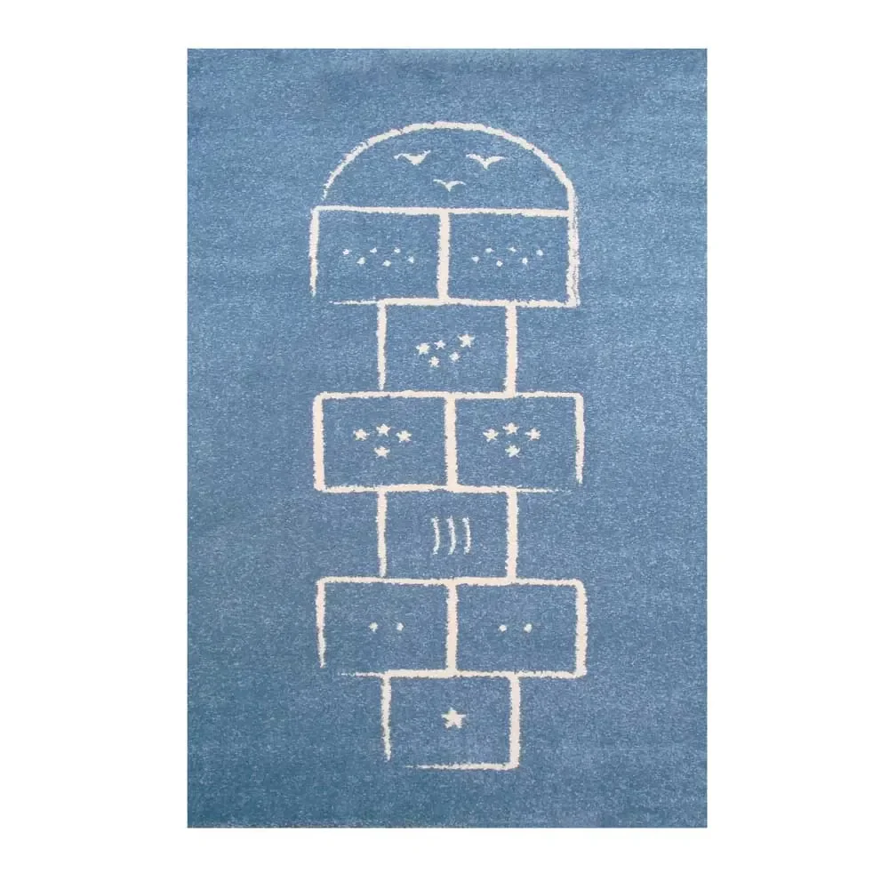 Art for Kids children's carpet bouncing box blue, Size: 100 x 150 cm