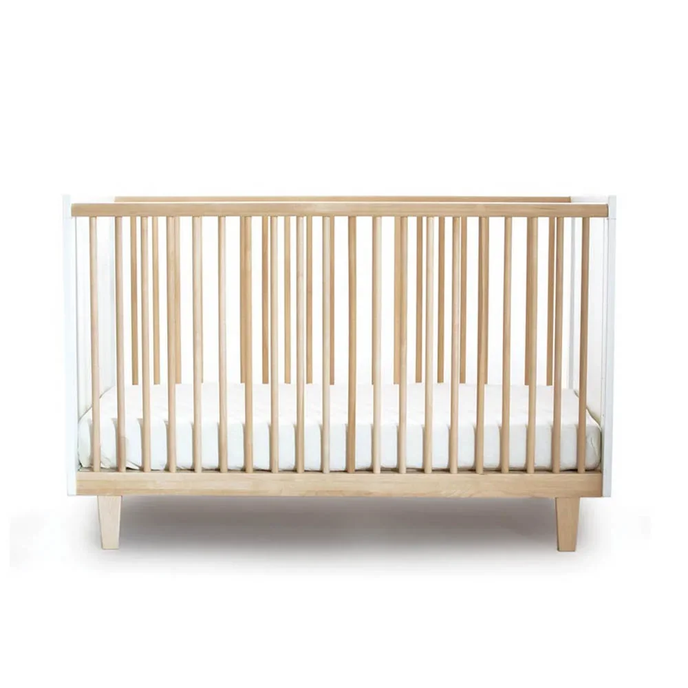 "Oeuf baby bed rhea birch white 70 x 140 image"