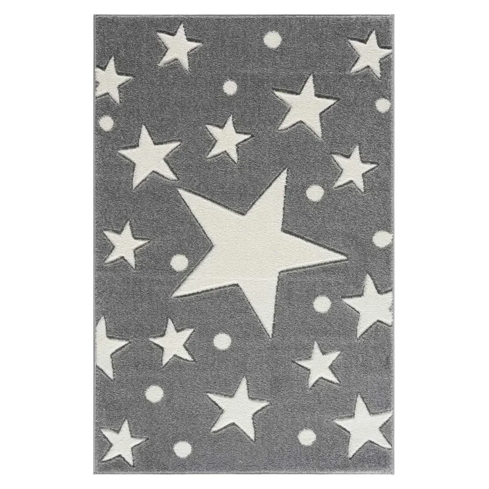 "Livone carpet Estrella Stern & Confetti gray, Carpet size: 120 x 180 cm image"