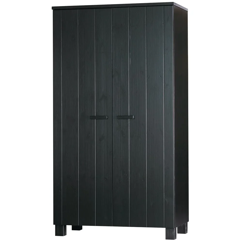 Wood 2 door cabinet Dennis Black