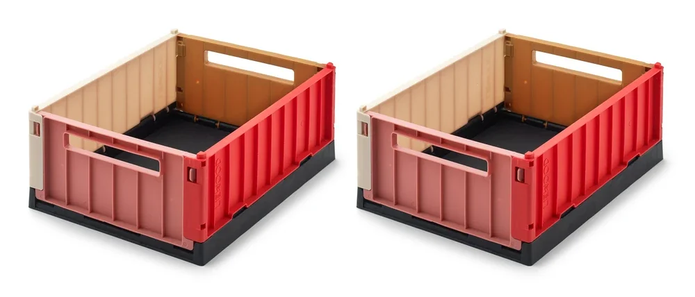 "Liewood Storage box, storage crate - Weston, S, 2-pack, Color: Multi mix image"