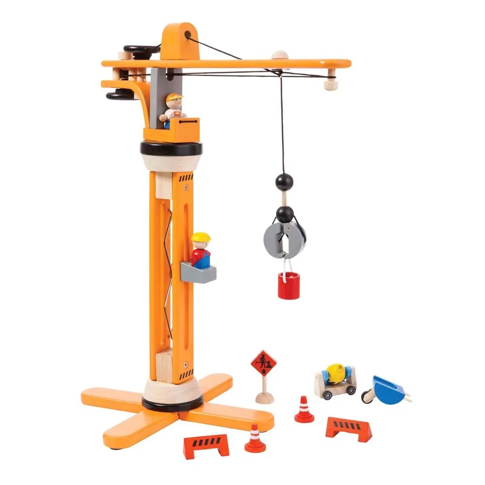 "Plan Toys Toys Kran-Set Wood image"