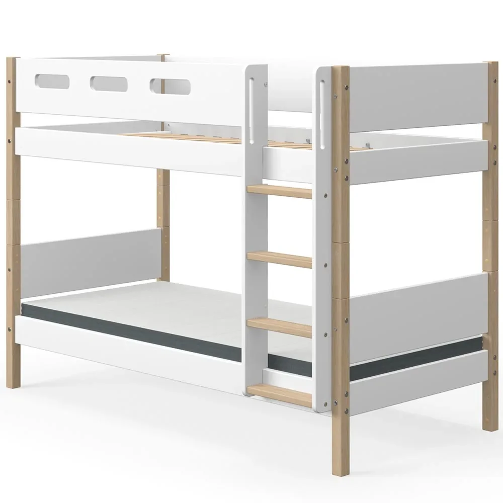 Flexa nor bunk bed white / oak