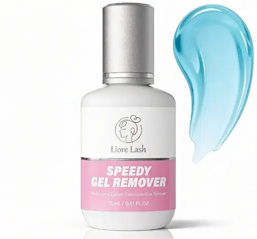 "Eyelash Extension Gel Remover – Liore Lash Speedy Remover, Fast Lash Glue Removal in 60 Seconds, Professional Gel Formula for Eyelash Extensions, 15ml image"