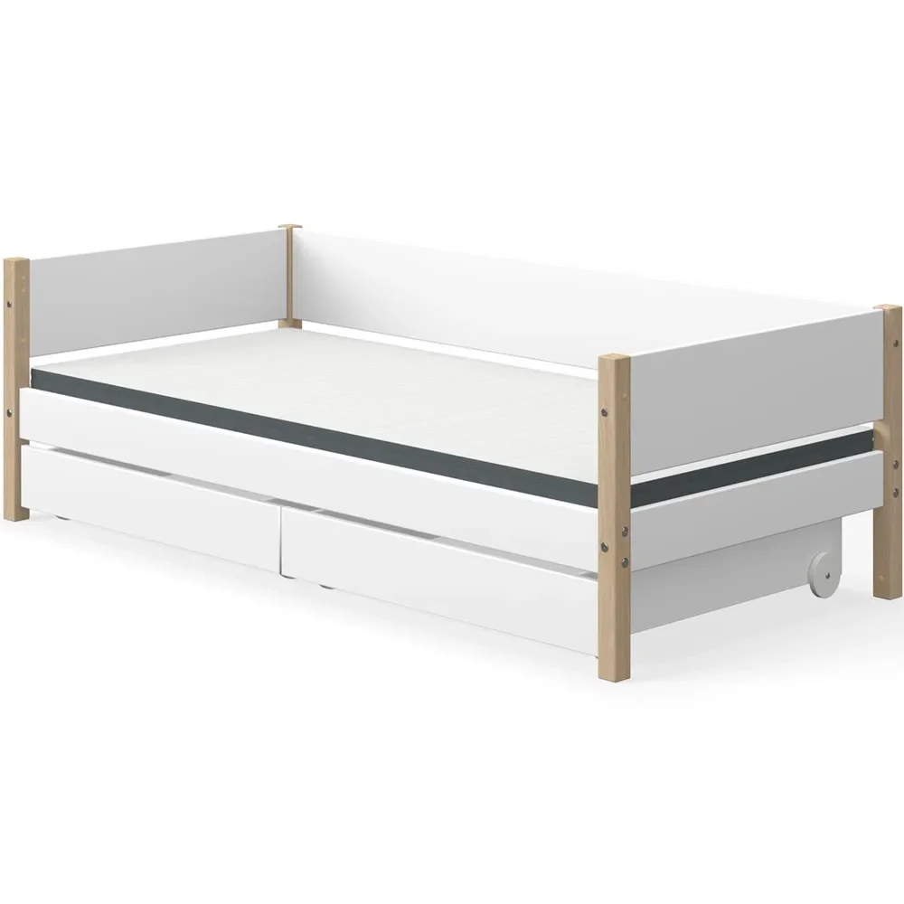 "Flexa Nor Sofl. 2 drawers white / oak image"