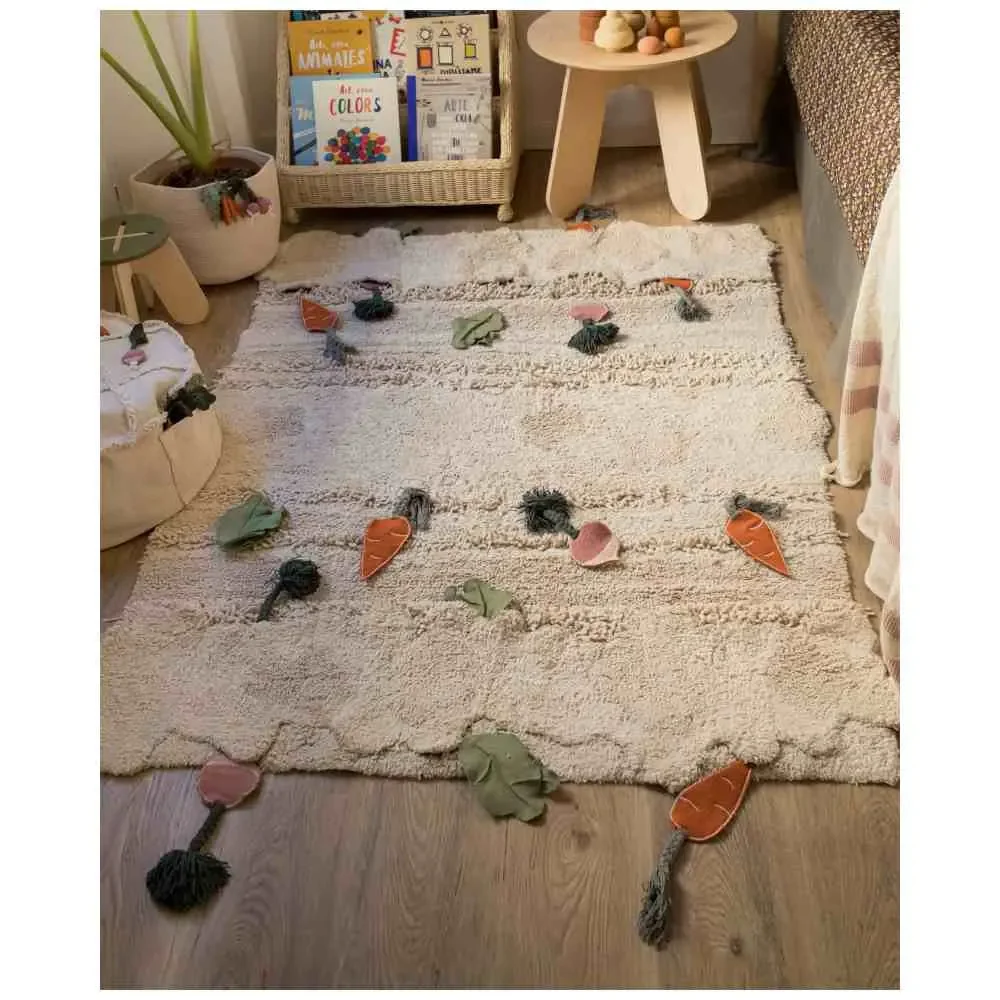 "Lorena Canal's washable carpet "vegetable garden" image"