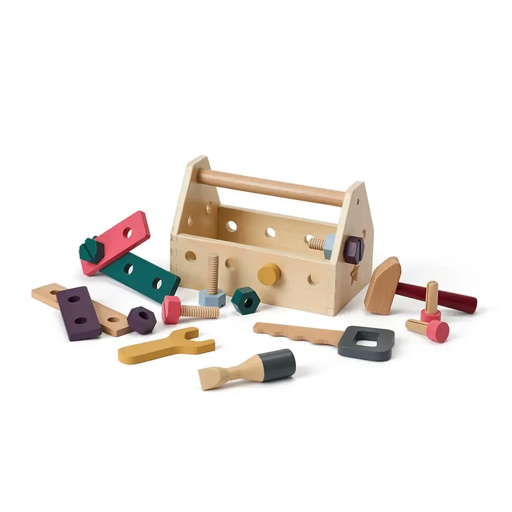 Kids Concept game tool box wood nature
