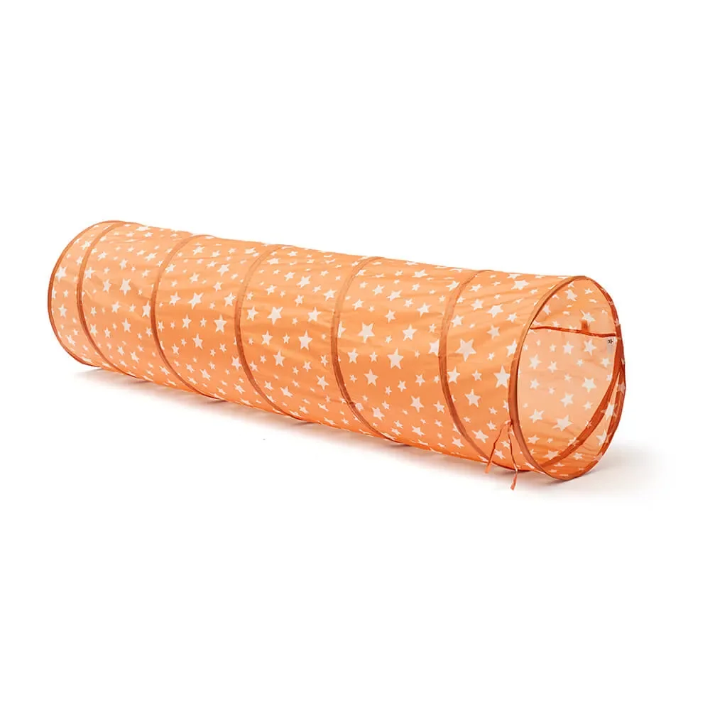 "Kids concept play tunnel stars brown image"