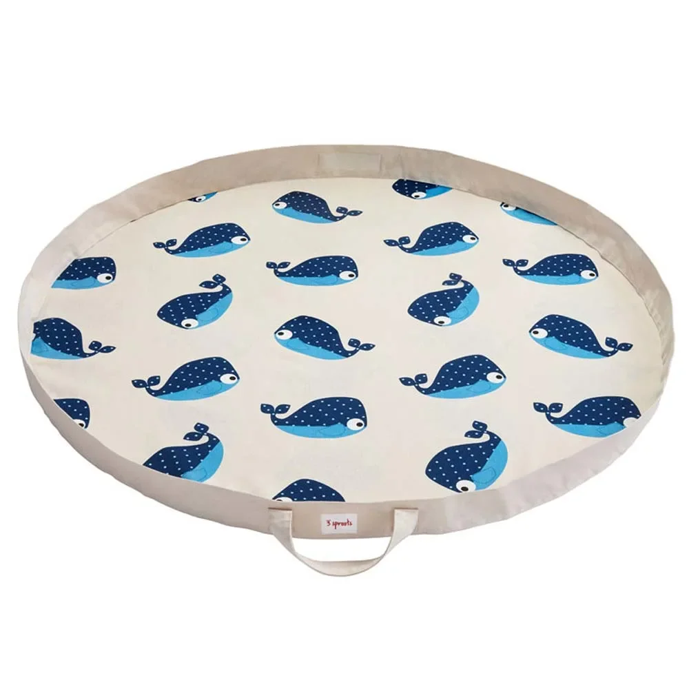 3 Sprout's play mat / toy bag Wal Blue