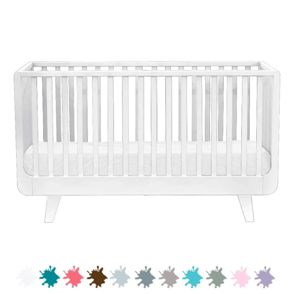 "Laurette baby bed 70 x 140 cm Joli Mome, Color: Bleu Canard image"