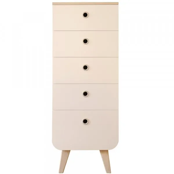 "Laurette Chiffonier Chest of drawers Zen, Color of the surfaces: Rose powder image"