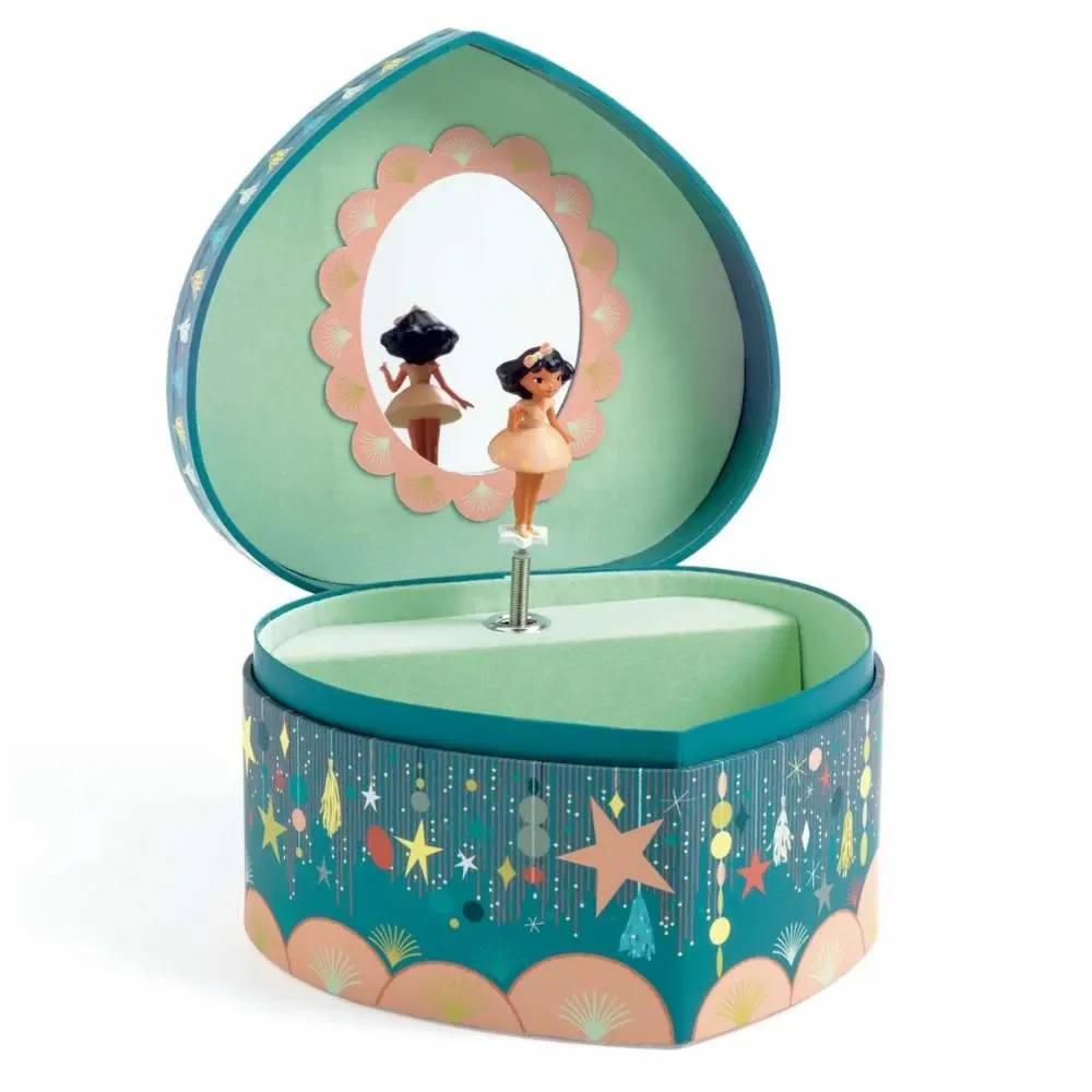 "Djeco Schatulle with music box dancer image"