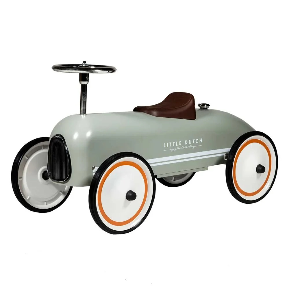 "Little Dutch Retro slide car olive image"