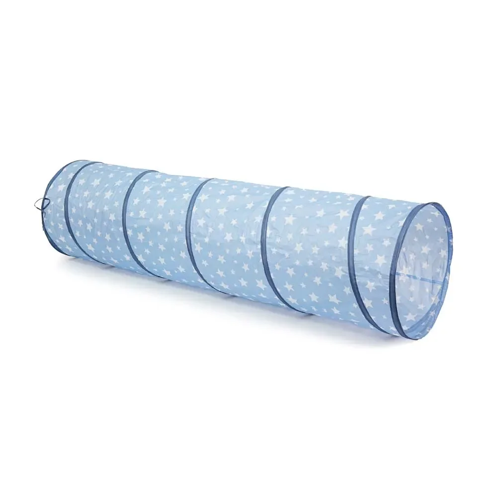 "Kids concept play tunnel stars blue image"
