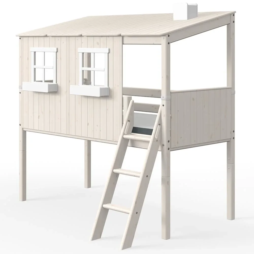 "Flexa half - high bed house white image"