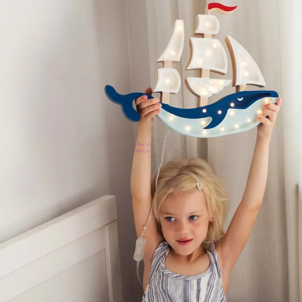 Little Lights LED decorative children's lamp Wal sailboat