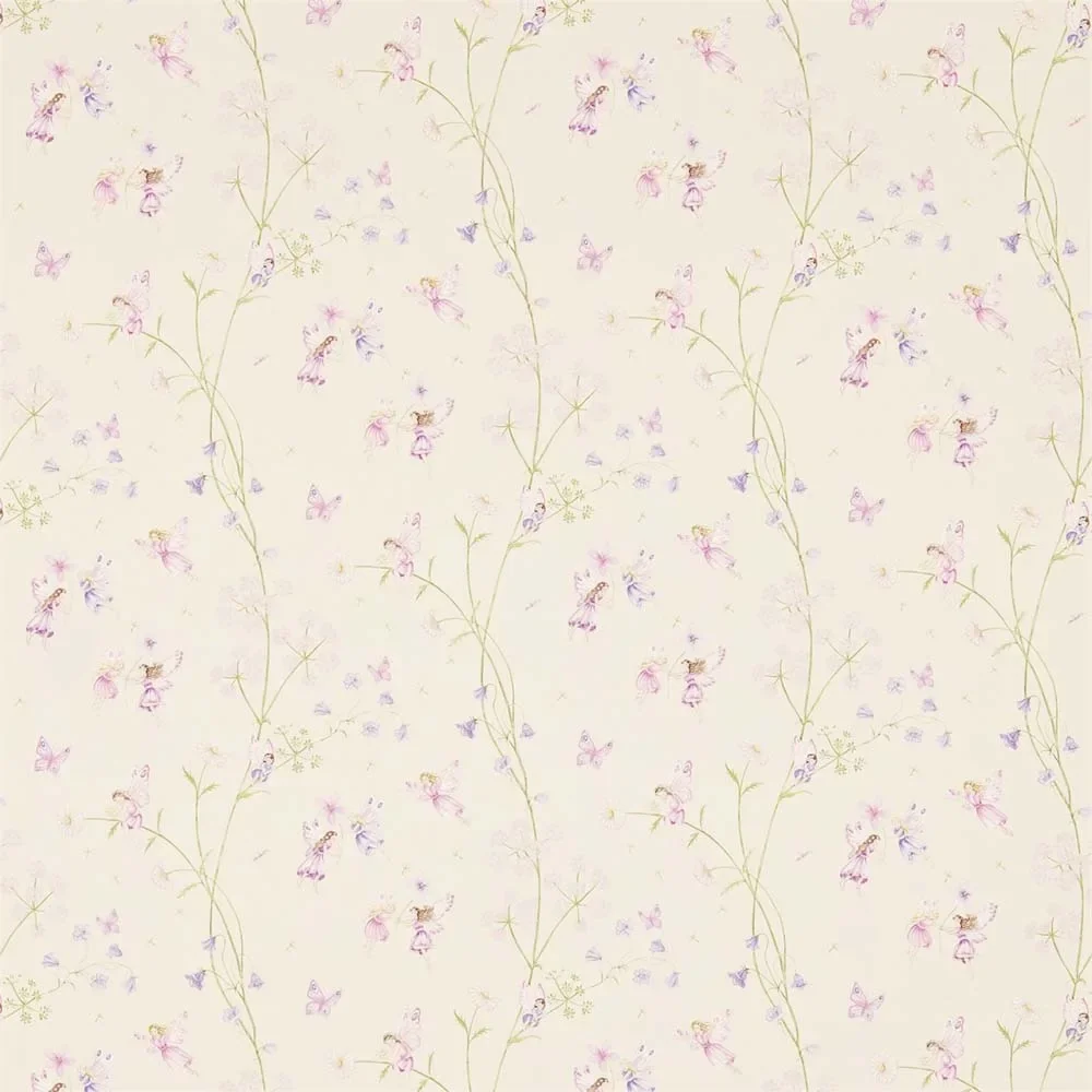 "Little Sanderson Abracazoo Motive Fair Fairy Garden Crema purple pink image"