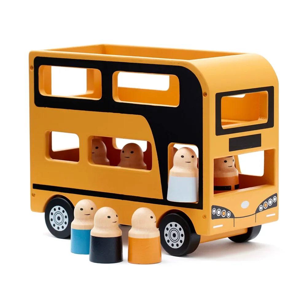 Kids Concept Toys double -decker bus wood