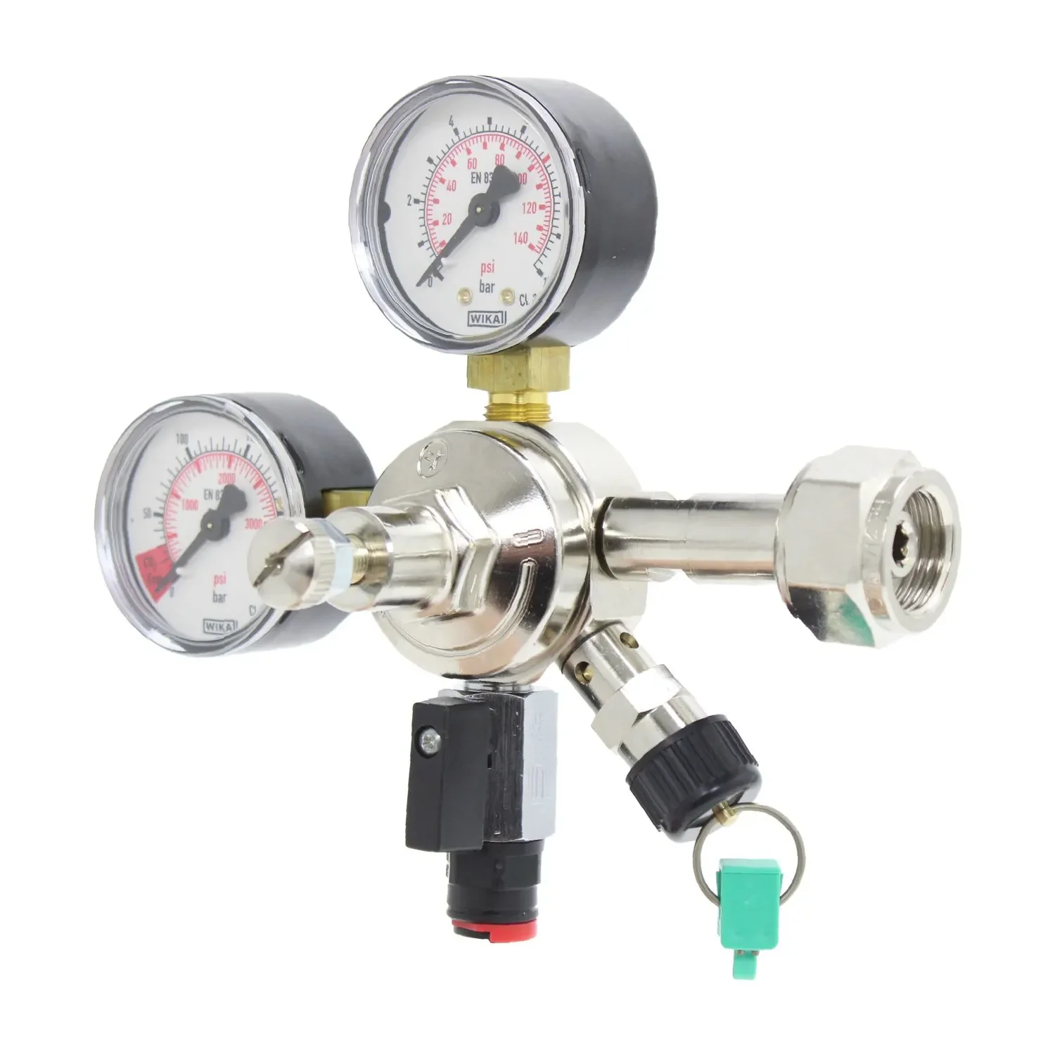 "Pressure reducer, pressure regulator CO2 for AFG, 7bar, 1-line, Thread: John Guest 8 mm image"