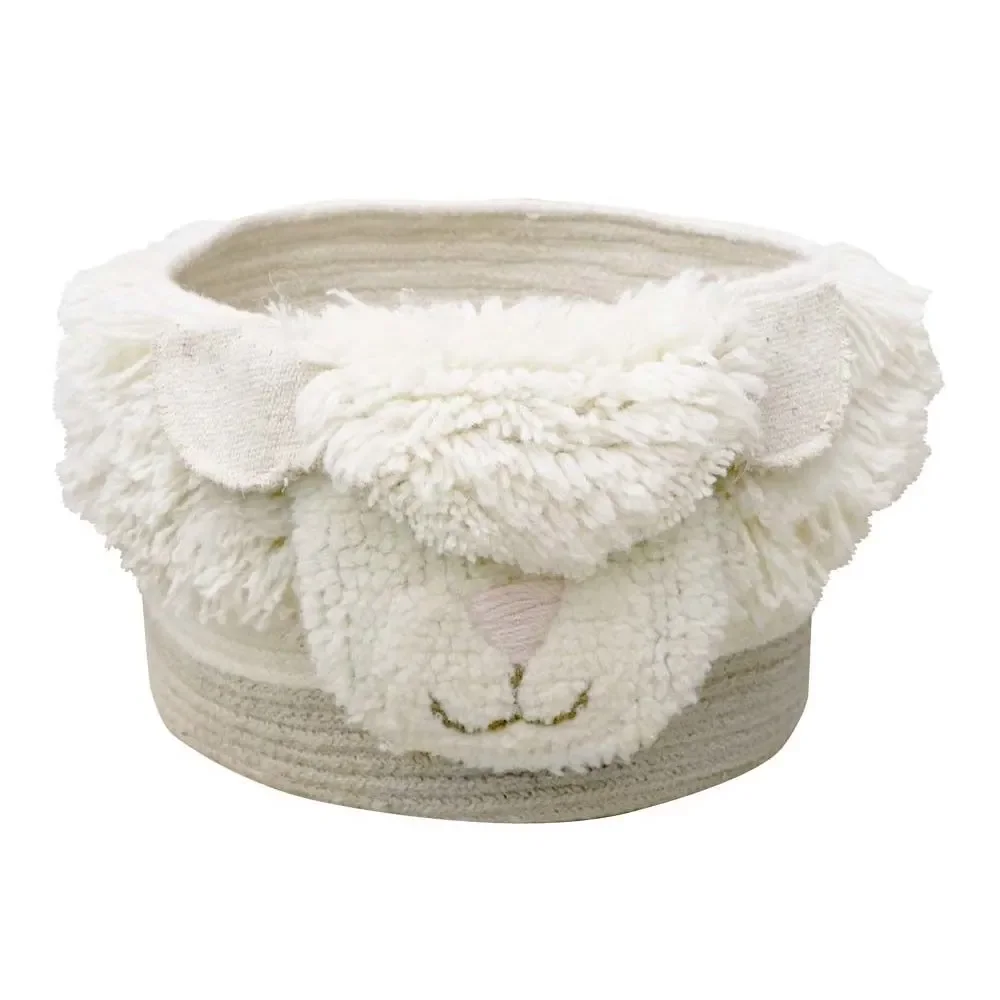 "Lorena Canal's storage basket "Pink Nose Sheep" image"