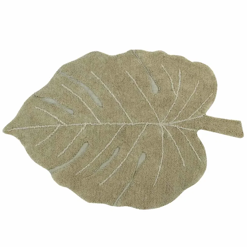 Lorena Canals carpet "Monstera" Oliv