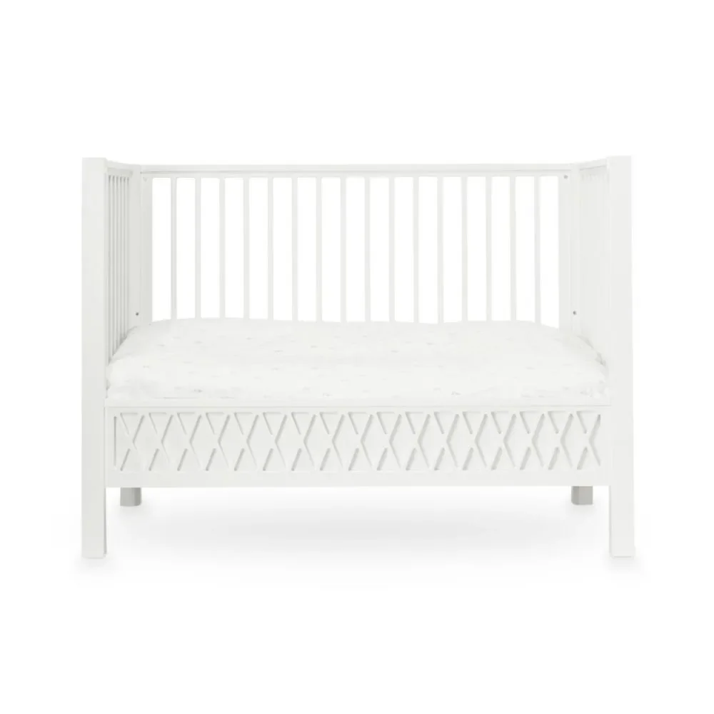 "Cam cam baby bed harlequin 60 x 120 white image"