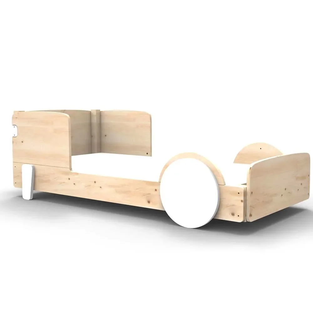 "Mathy by Bol's single bed "Discovery", Color elements: white image"