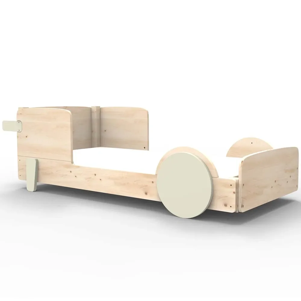 "Mathy by Bol's single bed "Discovery", Color elements: raw image"