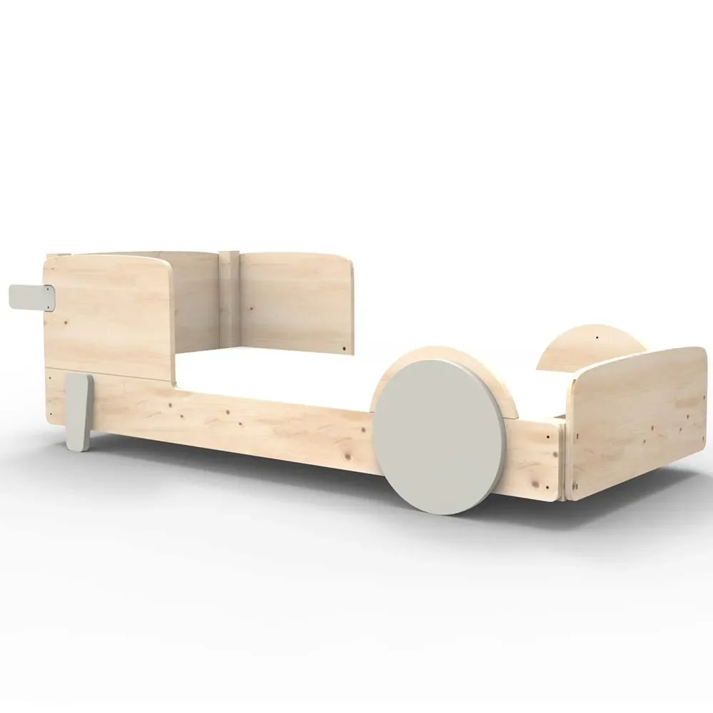 "Mathy by Bol's single bed "Discovery", Color elements: Pearl Gray image"