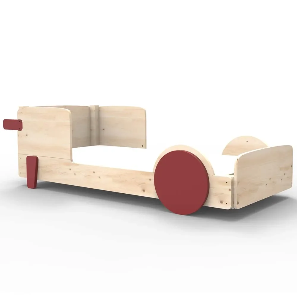 Mathy by Bol's single bed "Discovery", Color elements: Marsala